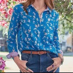 Sundance floral newcastle button down shirt- Large